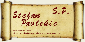 Stefan Pavlekić vizit kartica